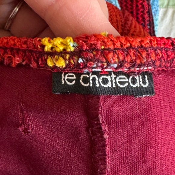 Vintage Le Chateau Y2K Rainbow Stripe Halter Maxi Dress Bodycon Boho XS S - Picture 6 of 7